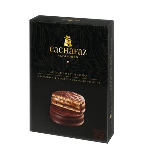 cachafaz alfajores chocolate negro